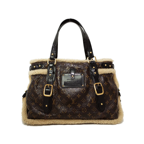 Louis Vuitton Monogram Bag Thunder Shearling Tote - Picture 1 of 8